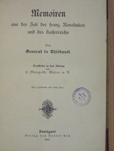 Thiébault ezredes - Memoiren aus der Zeit der franz. Revolution und des Kaiserreichs II. (gótbetűs) [antikvár]
