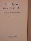 Dr. Borda József - Felszolgálói ismeretek III. [antikvár]