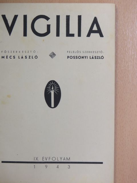 Jankovich Ferenc - Vigilia 1943. január [antikvár]