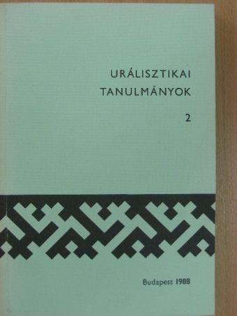 Árpás Károly - Urálisztikai tanulmányok 2. [antikvár]