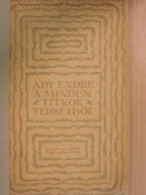 Ady Endre - A minden titkok versei [antikvár]
