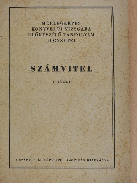 Számvitel 5.  [antikvár]