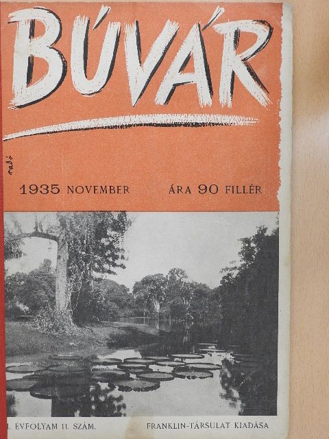 Báró Fejérváry Gézáné - Búvár 1935. november [antikvár]