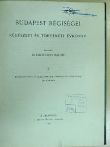 Dr. Láng Nándor - Budapest régiségei X. [antikvár]