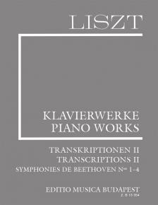 LISZT - LISZT ÖSSZKIADÁS II/17 TRANSKRIPTIONEN II FÜR KLAVIER (BEETHOVEN:SYMP.1-4)