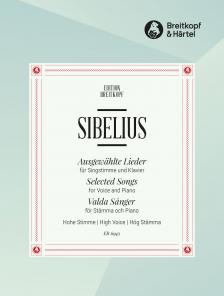 SIBELIUS - 15 AUSGEWAEHLTE LIEDER. HOHE STIMME, NÉMET -  ANGOL ÉS FINN NYELVEN, ANTIKVÁR PÉLDÁNY