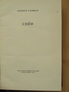 Szántó György - Csőd [antikvár]