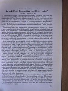 Dr. Sellei Camillo - Az onkológiai diagnosztika specifikus vonásai [antikvár]