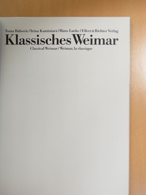 Hans Lucke - Klassisches Weimar [antikvár]
