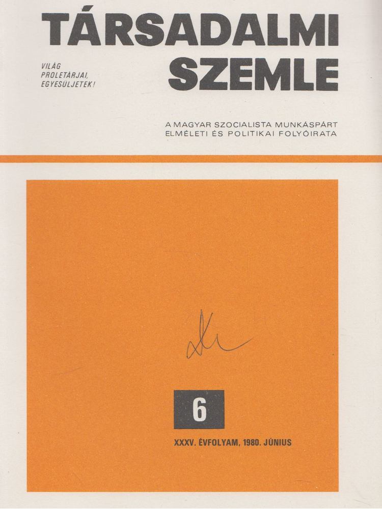 Benke Valéria - Társadalmi Szemle 1980/6. [antikvár]