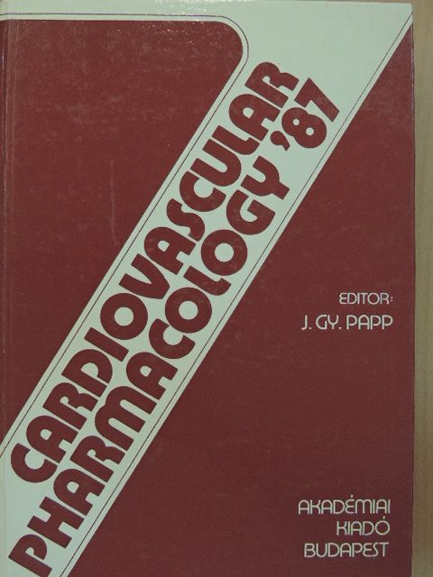 H. Antoni - Cardiovascular Pharmacology '87 [antikvár]
