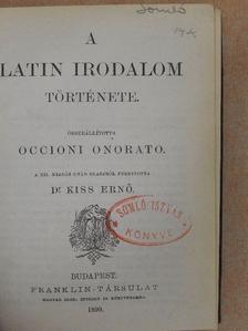Fenini Caesar - A latin irodalom története/Az olasz irodalom története [antikvár]