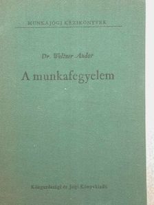 Dr. Weltner Andor - A munkafegyelem [antikvár]
