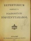 Dárday Sándor - Repertorium Dárday S. igazságügyi törvénytárából [antikvár]