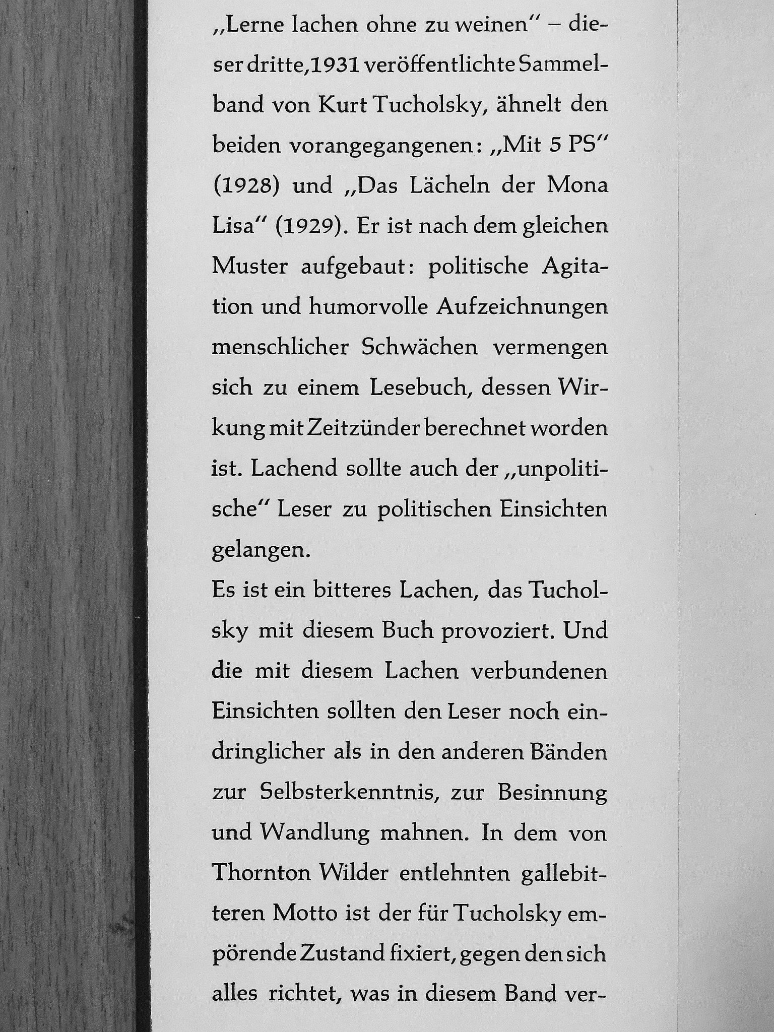Kurt Tucholsky - Lerne lachen ohne zu weinen [antikvár]