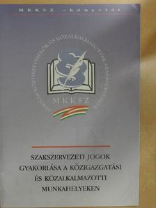 Dr. Kiss Sándor - Szakszervezeti jogok gyakorlása a közigazgatási és közalkalmazotti munkahelyeken [antikvár]