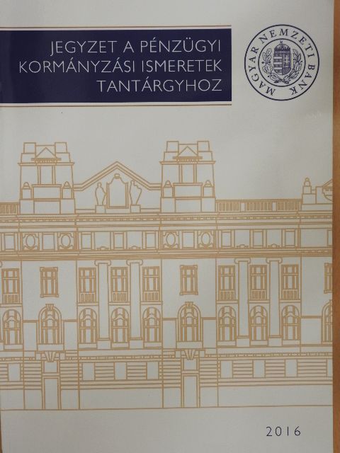 Fábián Gergely - Jegyzet a pénzügyi kormányzási ismeretek tantárgyhoz [antikvár]