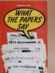 Geoffrey Land - What the papers say [antikvár]