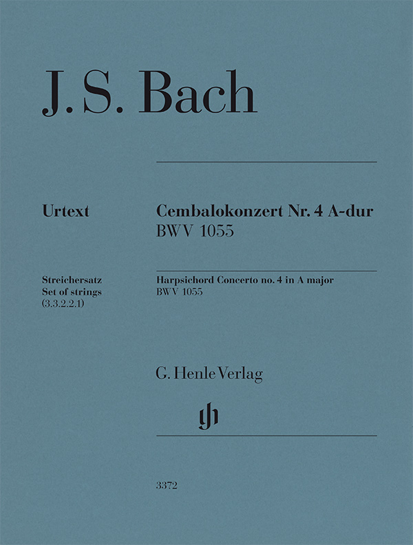 J. S. Bach - CEMBALOKONZERT NR.4 A-DUR BWV 1055. STREICHERSTIMMEN