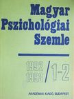 Ann Dowker - Magyar Pszichológiai Szemle 1992-1993/1-2. [antikvár]