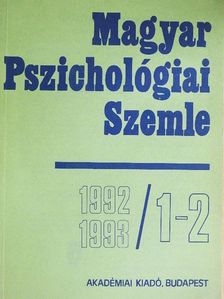 Ann Dowker - Magyar Pszichológiai Szemle 1992-1993/1-2. [antikvár]