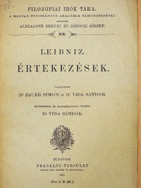 Leibniz - Értekezések [antikvár]