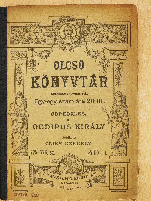 Szophoklész - Oedipus király [antikvár]
