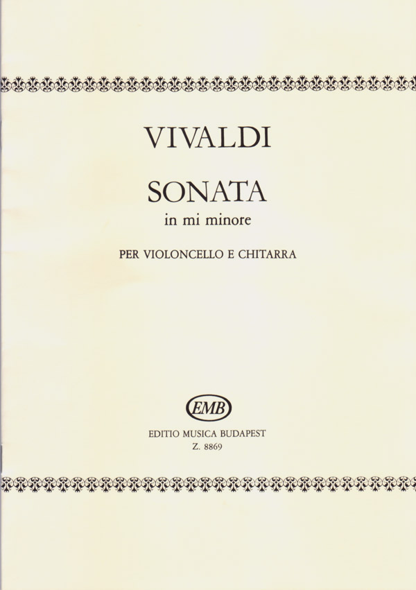 Vivaldi - SONATA IN MI MINORE PER VIOLONCELLO E CHITARRA RV 40 (BENKŐ DÁNIEL)