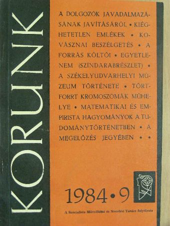 Bakk Miklós - Korunk 1984. szeptember [antikvár]
