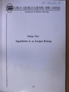 Rüdiger Stotz - Jogvédelem és az Európai Bíróság [antikvár]