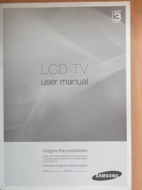 Samsung LCD TV User Manual [antikvár]