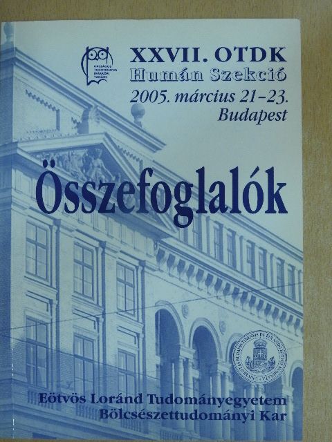 Összefoglalók [antikvár]
