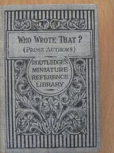 H. Swan - Who Wrote That? [antikvár]