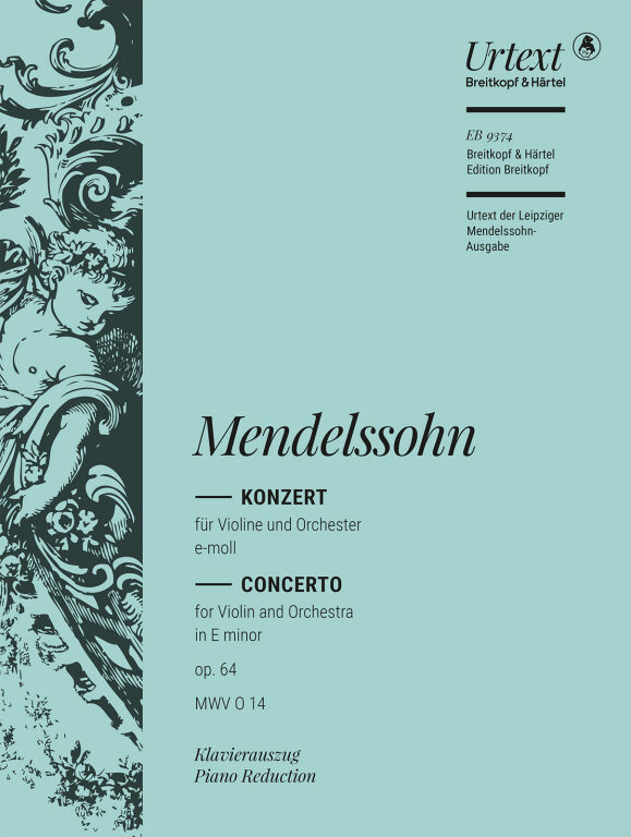 MENDELSSOHN - KONZERT FÜR VIOLINE UND ORCHESTER d-MOLL OP.64 MWV 0 14, KLAVIERAUSZUG