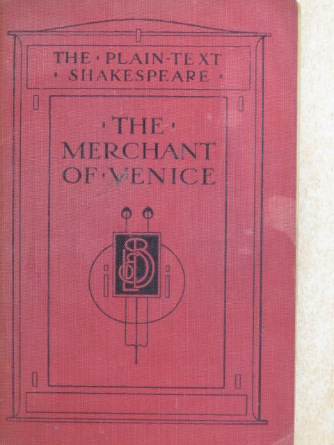 William Shakespeare - The Merchant of Venice (Dr. Castiglione László könyvtárából) [antikvár]