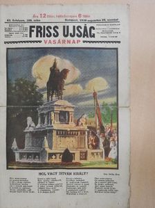 Dutka Ákos - Friss Ujság Vasárnap 1938. augusztus 20. [antikvár]