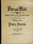 Ferd. David - Dur und Moll II. [antikvár]