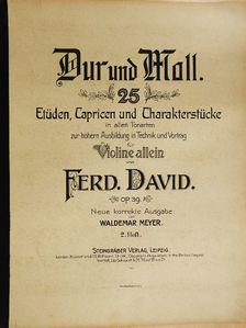 Ferd. David - Dur und Moll II. [antikvár]