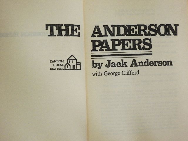 George Clifford - The Anderson Papers [antikvár]