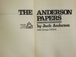 George Clifford - The Anderson Papers [antikvár]