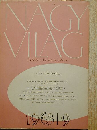 Bertha Bulcsu - Nagyvilág 1963. szeptember [antikvár]