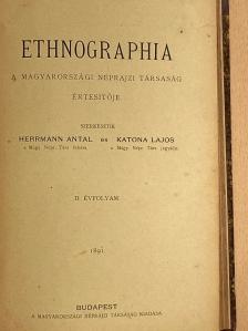 Ethnographia 1891. január-december [antikvár]