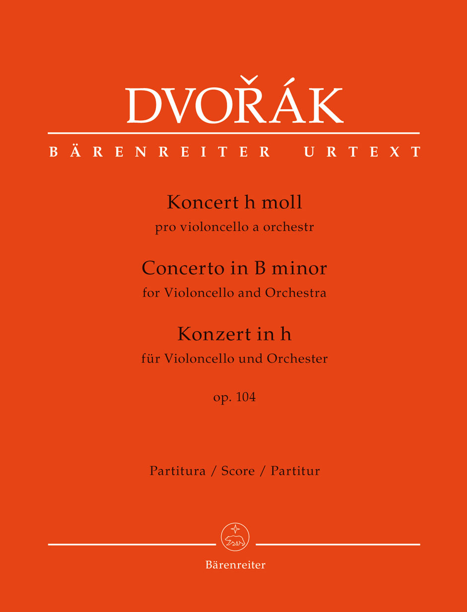 DVORAK - KONZERT PRO VIOLONCELLO h-MOLL OP.104 PARTITUR URTEXT