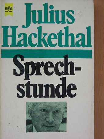 Julius Hackethal - Sprechstunde [antikvár]
