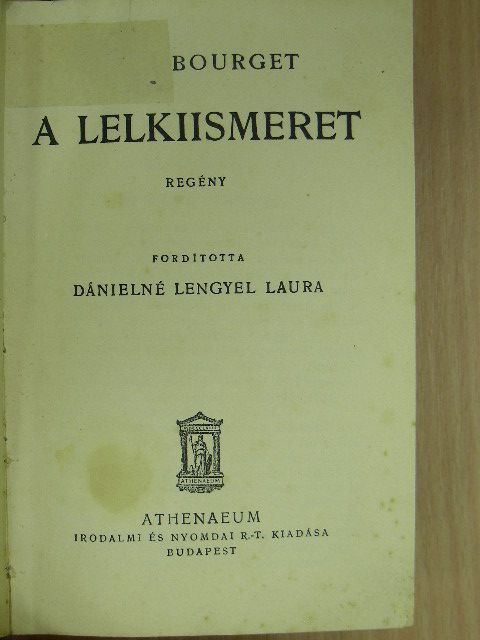 Paul Bourget - A lelkiismeret [antikvár]