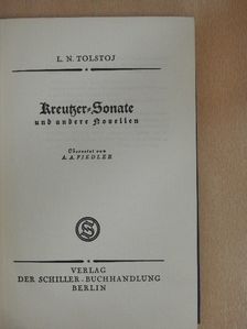 L. N. Tolstoj - Kreutzer-Sonate und andere Novellen [antikvár]