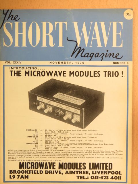 E. P. Essery - The Short Wave Magazine November 1976 [antikvár]