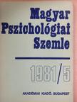 Bagdy Emőke - Magyar Pszichológiai Szemle 1981/5. [antikvár]
