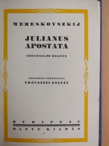 Mereskovszkij - Julianus apostata I-II. [antikvár]