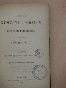 A magyar nemzeti irodalom történeti ismertetése II. [antikvár]